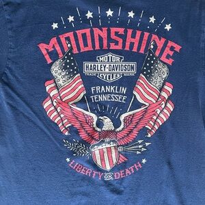 Harley Davidson Men’s Franklin TN Moonshine Logo T-Shirt
